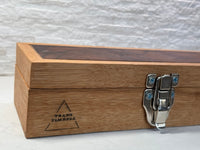 White Oak, Walnut Burl, first Logo