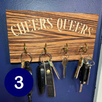 Cheers Queers Key Hooks