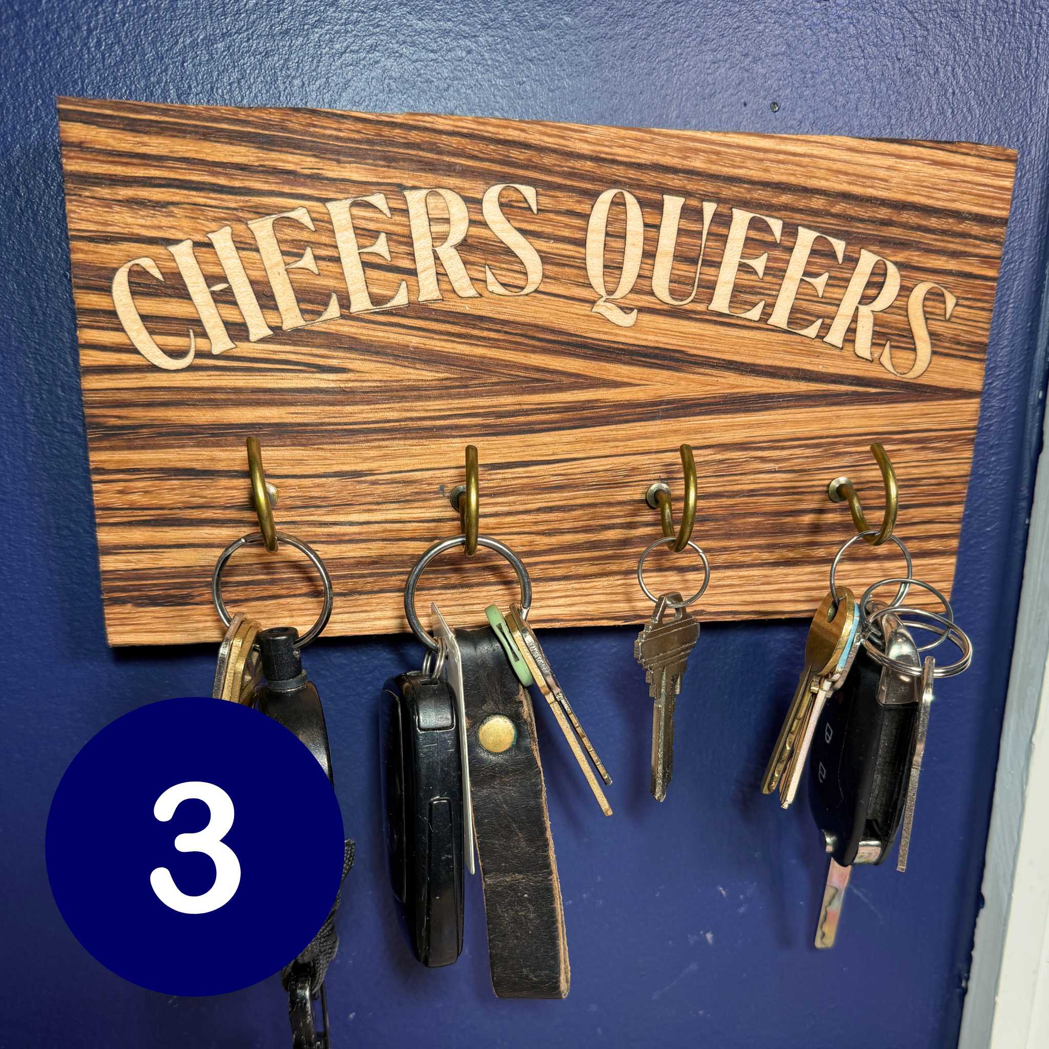 Cheers Queers Key Hooks