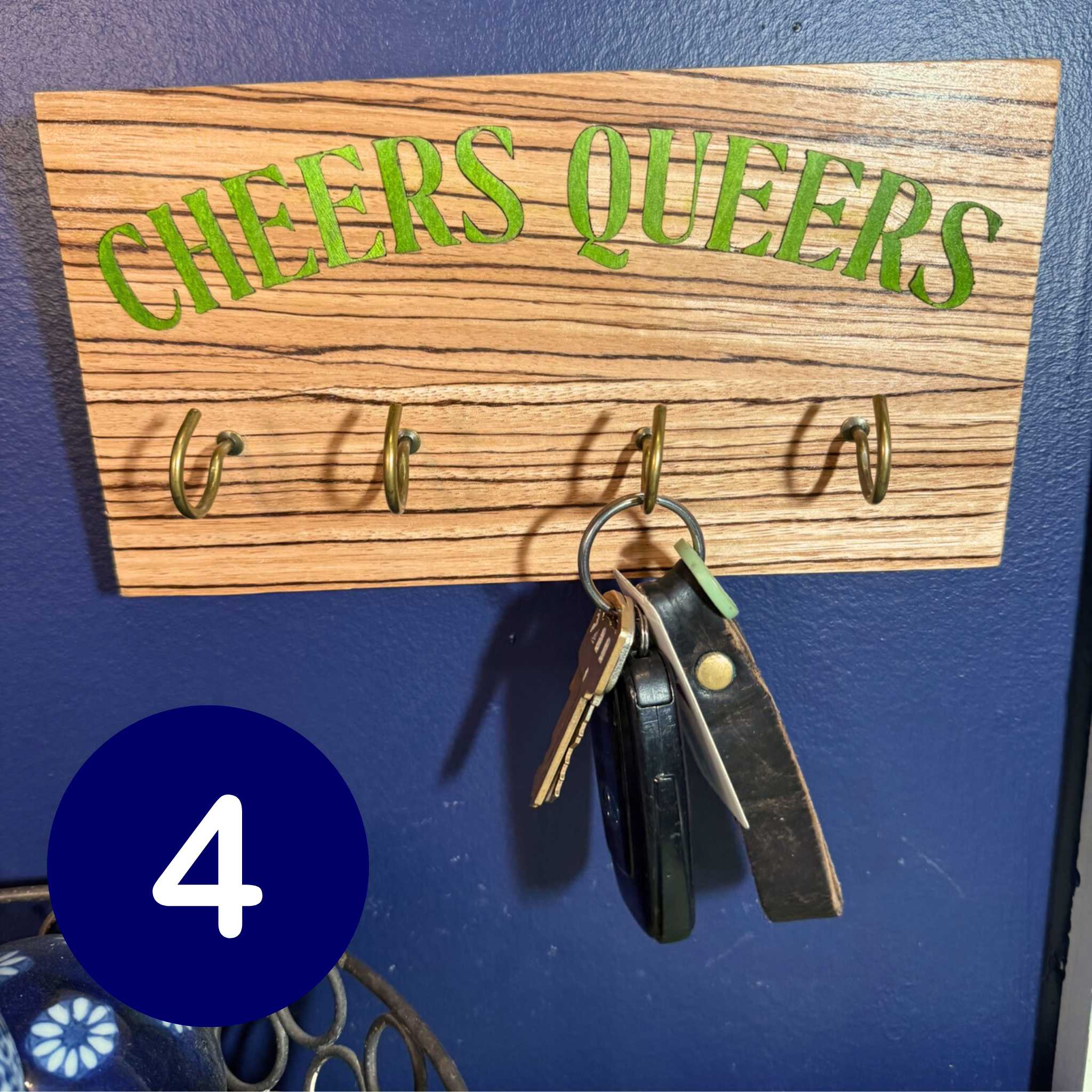Cheers Queers Key Hooks