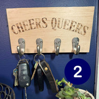 Cheers Queers Key Hooks