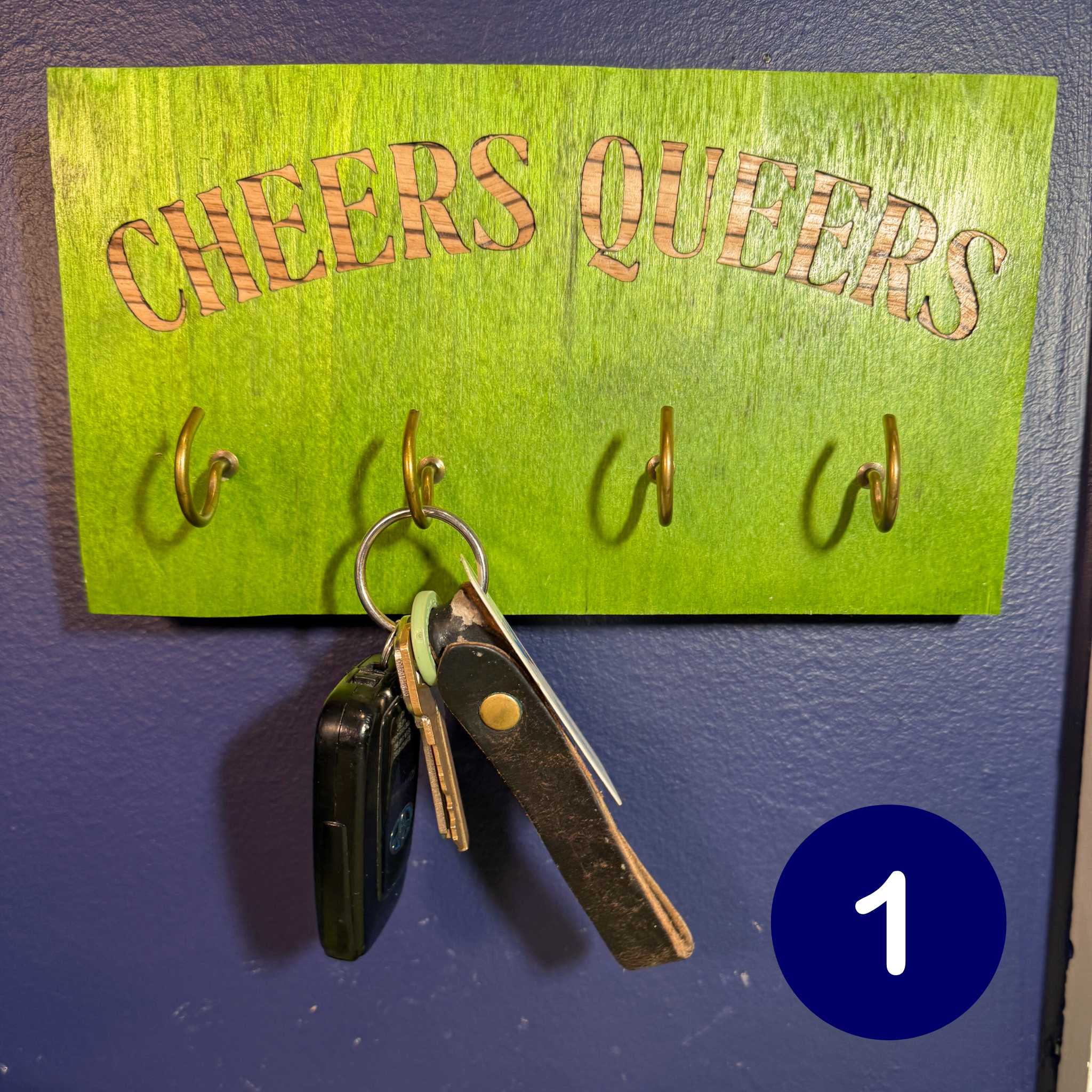 Cheers Queers Key Hooks