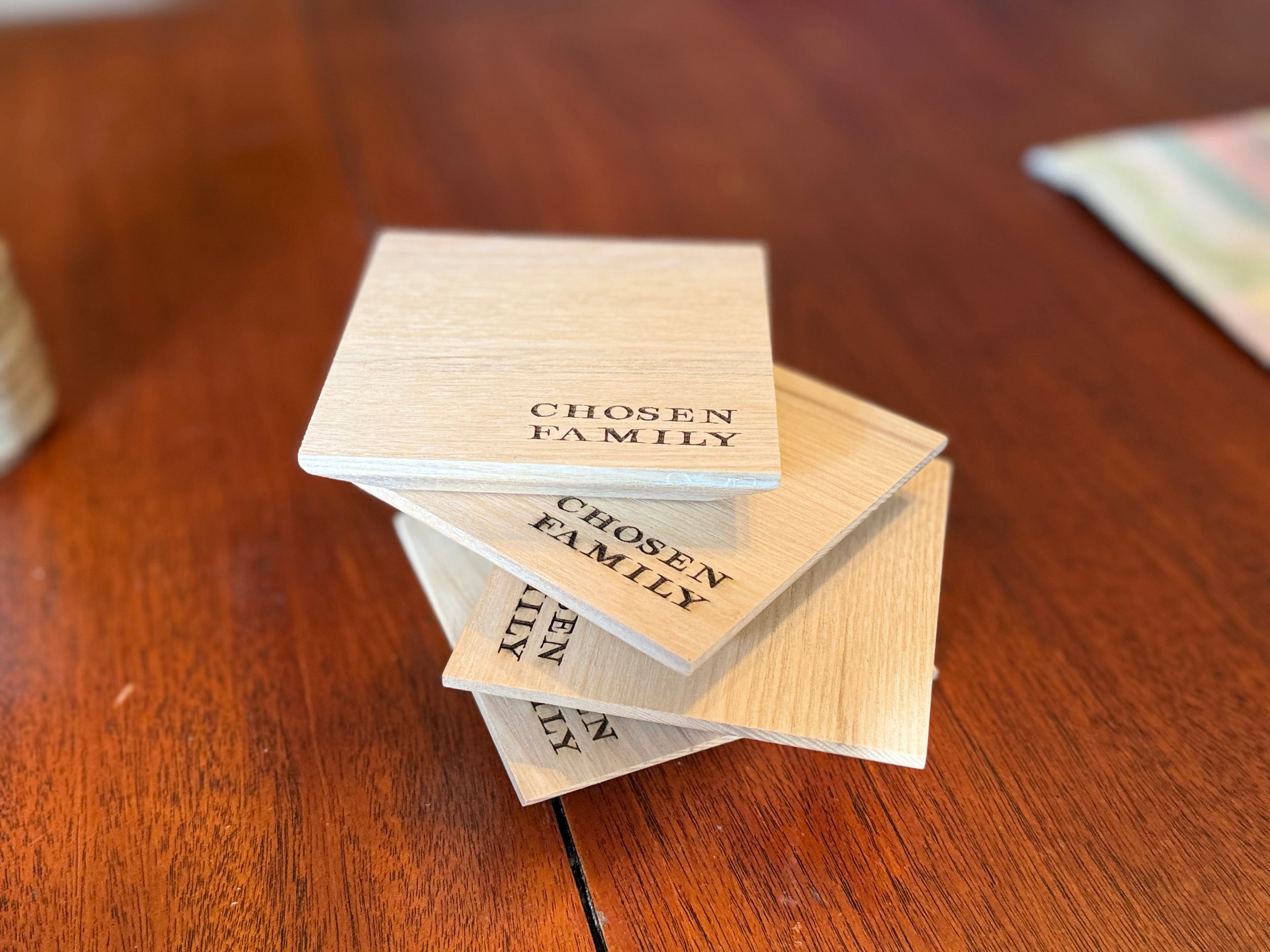 Chosen Family Coaster Set